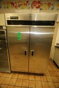 Delfield 2-Door S/S Refrigerator, on Casters