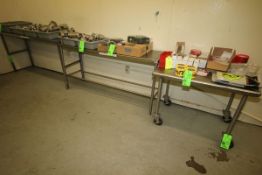 S/S Tables, (1) on Casters (NOTE: Contents not Included)