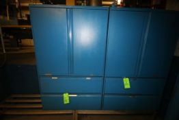 (2) Storage Cabinets with Contents , Including Diaphragm, Oil Failure Cut Out, S/S Filter Bodies,