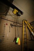 1/2 Ton Electric Hoist System, with Aprox. 19' Cross Beam (Operated with Lot 385), with Square D