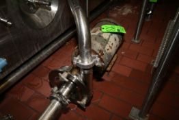 Fristam 10 hp Centrifugal Pump, Model FPX3532-150 S/N FPX3532712043, Clamp Type Head with Baldor