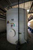 Aprox. 3,600 Gal. Carbon Steel Vertical Tank, with Agitation, with Thermometer Gauges (9' H x100
