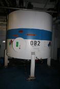 Carbon Steel Aprox. 2,500 Gal. Vertical Blend Tank, with Agitation, Mounted on Load Cells and