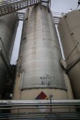 Aprox. 23,500 Gal. Carbon Steel Insulated Edible Oil Storage Silo, with Heating Coils, with Cat Walk