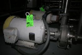 Fristam 20 hp Centrifugal Pump, M/N FPX3541-190, S/N FPX35420604423, S/S Clamp Type Head 3525 RPM