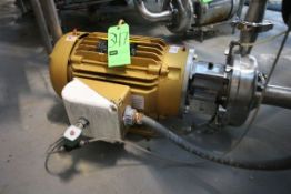 25 hp Centrifugal Pump, S/S Clamp Type Head 3520 RPM
