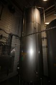 WCB Aprox. 3500 Gal. S/S Tank, Single Wall, S/N 3500-CVF 88 3092, S/S Legs