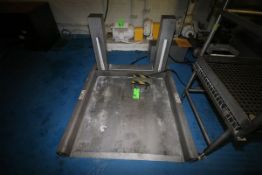 S/S Electric Ground Entry Lift Table with Foot Controls, S/N 5002-7L9-L, 4' x 4', Includes Operator'