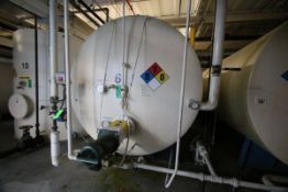 Aprox. 8,000 Gal. Carbon Steel Horizontal Tank, with Lightnin Agitation 1.74 hp, M/N SXJS-174,