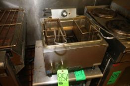 Lot of Assorted Kitchen Equipment, Including Superior 2-Basket Fryer, S/S Meat Cutter, QCS