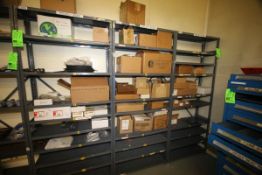 Metal Shelves, With Contents, Including Eastech Flow Controls, Broom Holder, Thermostat, Seal