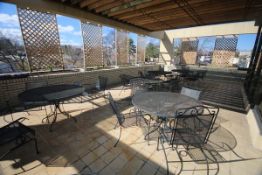 Contents of Porch, Including (5) Round Tables, (20) Chairs, Gas Grill