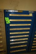 Stanley Vidmar 10-Drawer Parts Cabinet, with Contents, Including Seal Repair Kits, Valving,