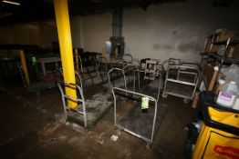 29-Assorted Size Push Carts, Some S/S, Some Plastic