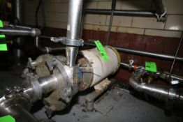 Fristam 15 hp Centrifugal Pump, S/N FPX742971032, S/S Clamp Type Head 3450 RPM with (1) Air Valve