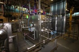 Gerstenberg 4-Barrel Scraped Surface Heat Exchanger, Type (3+1) x 92R, S/N 12.797, Ammonia Cooled,