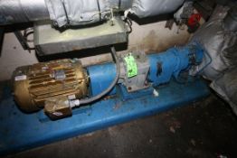 Viking 20 hp Pump, M/N Q4124A, S/N 12121604, 1765 RPM, Mounted on Skid