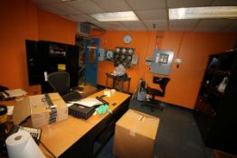 Contents of Office, Including (1) L-Shaped Desk, (5) Horizontal Filing Cabinets, (2) Chairs, (1)