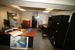 Contents of Office, Including (2) Desks, (1) Waterloo Professional Tool Cabinet, (4) Chairs, (1)