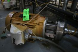 25 hp Centrifugal Pump, S/S Clamp Type Head 3520 RPM