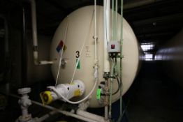 Aprox. 8,000 Gal. Carbon Steel Horizontal Tank, with Lightnin Agitation 1.74 hp, M/N SXJS-174,