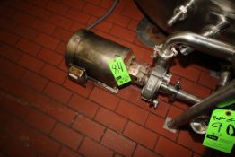 Fristam 10 hp Centrifugal Pump, S/N FPX3532981183, Clamp Type Head, with Sterling 3490 RPM Motor,