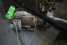 Alfa Laval 10 hp Centrifugal Pump, M/N LKH25, S/N 11878-09, S/S Clad Motor 3490 RPM, S/S Clamp