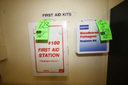 First Aid Station, with Supplies & Blood Borne Pathogens Response Kit