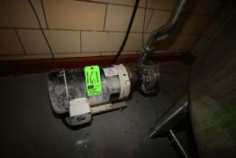 Fristam 15 hp Centrifugal Pump, M/N FPX3532-170, S/N FPX3532971761, S/S Clamp Type Head, 3500 RPM