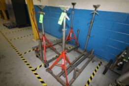 Ridgid Portable V-Type Pipe Stands, Model VJ-99, Cat # 56662, Max. Height 12