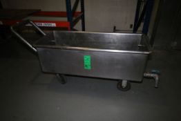 S. Blickman Inc. S/S Portable Wash Trough, S/N ER2076, 60