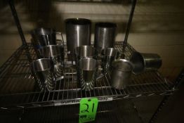 Lot of Assorted S/S Crucibles and Ladle, Ranging from 16 oz.-64 oz. and Greater
