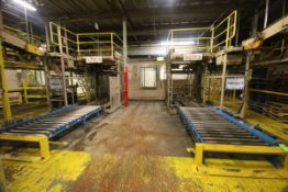 Dual Litton Industrial Automation High Level Case Palletizer, M/N SPLX MKII-4840-RH-(F)-RAPD, S/N