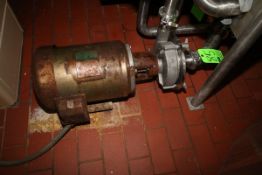 Fristam 10 hp Centrifugal Pump, Model FPX3541-190, S/N FPX3541971771, Clamp Type Head with