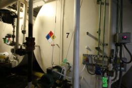 Aprox. 14,000 Gal. Carbon Steel Horizontal Tank, with Lightnin Agitation 3.5 hp, M/N SXJS-174,