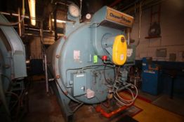 Cleaver Brooks 250 hp Boilers, M/N CB200-250, S/N L-91835, Max Pressure 150 PSI, Natural Gas (3701)Â