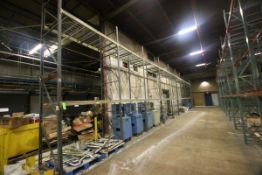 2-Sections of 2-High, 2-Pallet Side by Side Style Pallet Racking (Capable of Storing 87 Pallets)