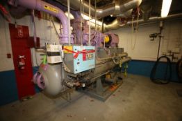 FES 250 hp Screw Ammonia Compressor, FES Screw Head Model 575B-LE, S/N 2512442 with FES Touchpad