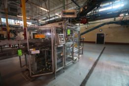 Sabel Automatic Case Packer, Model SE-15, S/N 1000 with Bel 2500 Case Sealer