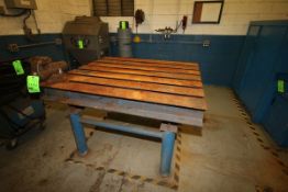 4' x 4' Welding Table, with Wilton Vice, (7)-I Beam Design