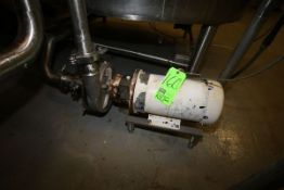 Fristam 5 hp Centrifugal Pump, M/N FPX3541-190, S/N 3541971771, S/S Clamp Type Head, 1750 RPM