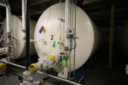 Aprox. 8,000 Gal. Carbon Steel Horizontal Tank, with Lightnin Agitation 1.74 hp, M/N SXJS-174,