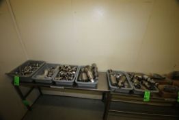 Air Valve Parts in (6) Totes, Including WCB Air Valve Bodies, Air Valve Stems, Air Valve Crossways