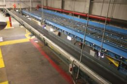 Section of TGW Ermanco Cruz belt, with Hytrol Decline, and Curve Section Aprox. 105' L x 14