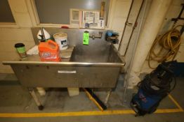 S/S Sink, Aprox. 46 1/2