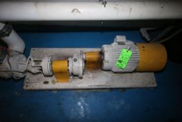 Viking 3 hp Pump, M/N K4124A, S N 10767125, 1160 RPM, Mounted on Skid