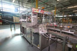 Sabel S/S Automatic Case Packer, Model SE, S/N 809 with Onboard Bell 151 Case Sealer, Operators