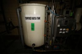 Tempered Water Tank, with Emerson 3-5 hp Pump, Mounted on Steel Frame, with S/S Control Panel