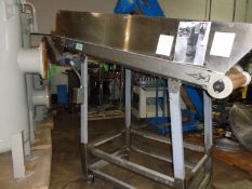 Hoopman Bottle Conveyor, Designed to Deliver Bottles to Unscrambler (lot 91) on Wheels (LOCATED IN