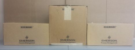 (3) Rosemount 3051 Pressure Transmitters 3051S1TG2 , 3051TG2 , 3051TG3